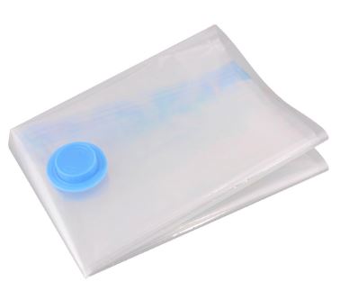 Вакуумный пакет с замком zip и защитным клапаном д/хранения вещей 30*50см VL56-125